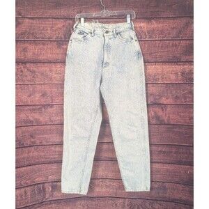 Lee vintage acid washed women ultra‎ high waist tapered leg jeans size 10 Med